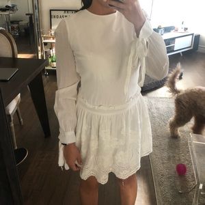 Broderie anglaise embroidery dress missguided